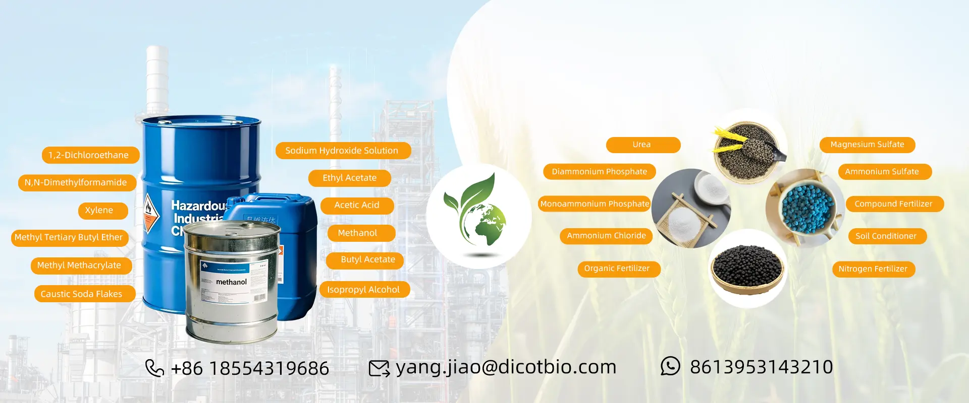 Fabricante de materias primas y fertilizantes agrícolas de alta eficiencia
